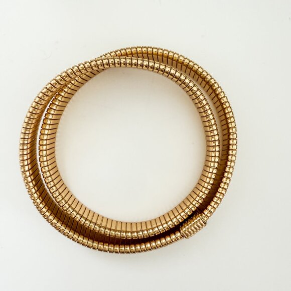 J. CREW Double Stretch Bracelet - Gold Tone  - OS - Picture 2 of 6